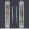 Vdomdoors Metal Double Doors Deux 5755 Gray Graphite Clear Glass Entry Modern Painted (W72xH96) Right hand Ou DEUX5755DEXD-GRE-W72xH96-RH-O - alternate 1