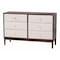 Baxton Studio Nikolai Mid-Century Beige Fabric and Wenge Brown Wood 6-Drawer Dresser 255-14057-ZORO - alternate 1