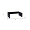 Homeroots 24" Black Glass Sled Coffee Table 554280 - alternate 4