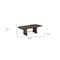 Homeroots 84" Dark Brown Wood Self-Storing Leaf Trestle Base Extension Dining Table 544748 - alternate 6