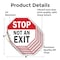 Signmission Stop Not an Exit, 4 inch X 4 inch, Vinyl Decal, 5PK OC-D-5PACK-4-268 - alternate 4