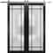 Sartodoors Sturdy Double Barn Door Planum 2112 Black Solid Core Modern Interior PLANUM2112DB-S-BLK-36 x 80 (2* 18x80) - alternate 1