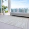 Homeroots 5' X 8' Ivory And Beige Abstract Washable Indoor Outdoor Area Rug 613104 - alternate 9