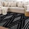 World Rug Gallery Geometric Shag Area Rug 5 ft x 7 ft Anthracite WR117ANTHRACITE5X7 - alternate 7