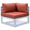 Leisuremod Chelsea 7-Piece Patio Sectional And Coffee Table Set Weathered Grey Aluminum With Orange Cushions CSTWGR-7OR - alternate 10