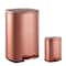 Happimess Connor Rectangular 13.2-Gallon Trash Can with Soft-Close Lid and FREE Mini Trash Can, Rose Gold HPM1006D - alternate 1