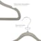 Elama Home 50 Piece Kids Non-Slip Velvet Cloths Hangers with Notched Shoulders in Gray 750124335M - alternate 7