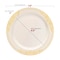Smarty Had A Party Ivory w/Gold Harmony Rim Plastic Dinnerware Value Set (120 Dinner Plates + 120 Salad Plates), 240PK 640GVP-CASE - alternate 9