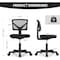 Simple Deluxe Low-Back Mesh Armless Office Chair, Swivel Rolling Computer Chair No Arms with Lumbar Support 3A88FNCHAIRC2077BK01 - alternate 8