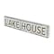 Homeroots 5" X 24" Gray and Brown Lake House Metal Wall Decor 489619 - alternate 4