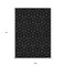 Homeroots 9' X 12' Black And Ivory Geometric Washable Indoor Outdoor Area Rug 596720 - alternate 9