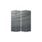 Homeroots 84" Gray Canvas Folding Four Panel Screen Room Divider 274662 - alternate 1