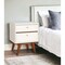 Homeroots 26" White Two Drawer Wood Nightstand 399255 - alternate 4
