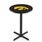 Holland Bar Stool Co 42" Blk Wrinkle Iowa Pub Table, 36" dia. Top L211B4236IowaUn - alternate 1