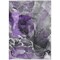 Homeroots 8' X 10' Gray and Purple Abstract Washable Non Skid Indoor Outdoor Area Rug 559475 - alternate 8