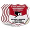 Signmission Bilingual 24 Hour Surveillance Shield Si, 6 inch X 6 inch, Vinyl Decal, 5PK SHI-D-5PACK-6-363 - alternate 1
