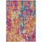 Homeroots 10' X 14' Blush Orange And Teal Blue Abstract Washable Indoor Outdoor Area Rug 631986 - alternate 7
