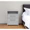 Homeroots 20" Wood Two Drawer Nightstand 438333 - alternate 6