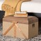 Baxton Studio Kande Storage Trunk with Hinged Top and Woven Exterior 272-14848-ZORO - alternate 10
