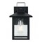 Jonathan Y Bungalow 6.75" 1-Light Iron/Seeded Glass Rustic Traditional Lantern LED Outdoor Sconce, Black, 2PK JYL7608A-SET2 - alternate 11