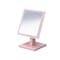 Homeroots 9" Pink Wood Square Freestanding Framed Makeup Shaving Tabletop Mirror 420749 - alternate 4