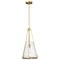 Nuvo Valentine, Medium Pendant, Vintage Brass Finish, Hammered Glass 60/8266 - alternate 8