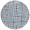 Homeroots 8' Navy Blue And Ivory Round Striped Washable Indoor Outdoor Area Rug 583446 - alternate 8