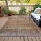 Homeroots 9' X 12' Brown And Ivory Abstract Washable Indoor Outdoor Area Rug 631087 - alternate 7