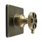 Kingston Brass Single-Handle Three-Way Diverter Valve with Square Trim Kit, Antique Brass KS3043RX - alternate 1