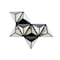 Homeroots 42" X 24" X 6" Black Diamante Wooden - Wall Decor 274527 - alternate 4