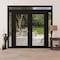 Vdomdoors Front Exterior Prehung Metal-Plastic Double Doors Clear Glass / MANUX 8666 Matte Black / Office Com MANUX8666DEXD-BLK-W14+72+14xH80+16-RH-I - alternate 4