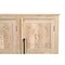 Homeroots 74in Natural Distressed Solid Wood Carved Floral Sideboard with Four Doors 634322 - alternate 9