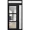 Vdomdoors Front Exterior Prehung FiberGlass Door Clear Glass See-through / Manux 8555 Matte Black Clear Glass MANUX8555EXD-BLK-W30+14 x H80+14-RH - alternate 6