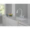 Delta Renaldi Two Handle Pull-Down Bridge Kitchen Faucet Lumicoat Chrome 2384L-PR-DST - alternate 6