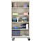 Sandusky Lee 5-Shelf Mobile Bookcase, 78"x36" Putty BM40361872-07 - alternate 7
