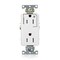 Leviton Dec Plus Dup 15A 125V TR 1Mrk-Ctrl Wht TDR15-S1W - alternate 1