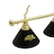 Holland Bar Stool Co North Dakota State 3 Shade Billiard Light, Black Shades, Brass Fixture BL3BRNDakSt-B - alternate 8
