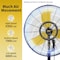Edendirect 30 in. 3 Speeds Pedestal Fan in Yellow with IP44 Enclosure 1/3 HP Motor, Detachable Mist Spray Kit IR-FANP30WM - alternate 8