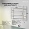 Anzzi Glow 4-Bar Electric Towel Warmer in Brushed Nickel TW-AZ018BN - alternate 7