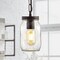 Jonathan Y Gaines 5.5" 1-Light Farmhouse Industrial Iron Mason Jar LED Pendant, Oil Rubbed Bronze/Clear JYL7800A - alternate 11