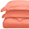 Homeroots Coral King Cotton Blend 300 Thread Count Washable Duvet Cover Set 528517 - alternate 7