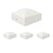 Nuvo Iron 4-in x 4-in White Rigid Plastic Pyramid Post Cap, 4PK PCP26-WEC-IP4 - alternate 1