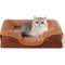 Fluffydream 24in Regular Orthopedic Egg-Crate Memory Foam Dog Bed Dog Bed, Pet Sofa with Washable R 3A88PTDBEDSOFA24BRN - alternate 1