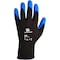 Kleenguard Coated Gloves, Nitrile, Crinkled, Palm, 3 Abrasion Level, Blue/Black, S (7) 1 PR 40225 - alternate 1