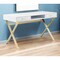 Homeroots 47" White and Gold Wood and Metal Computer Desk With Two Drawers 554208 - alternate 4