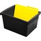 Storex 4 Gallon Storage Bin with Lid, Black 61427U06C - alternate 5