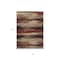Homeroots 8' X 10' Brown Beige And Burgundy Abstract Washable Indoor Outdoor Area Rug 612530 - alternate 8