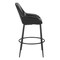 Homeroots Set of Two 30" Black Faux Leather And Steel Bar Height Bar Chairs 555754 - alternate 9
