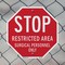 Signmission Stop Restricted Area Surgical Perso, 10 inch X 10 inch, Aluminum Metal Signs, 2PK OC-A-2PACK-10-181 - alternate 6