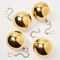 Kings County 4Pcs Christmas Ornaments Set 3in Brass Shatterproof Ornaments for Tree, Wreath GW83T01-01 - alternate 1